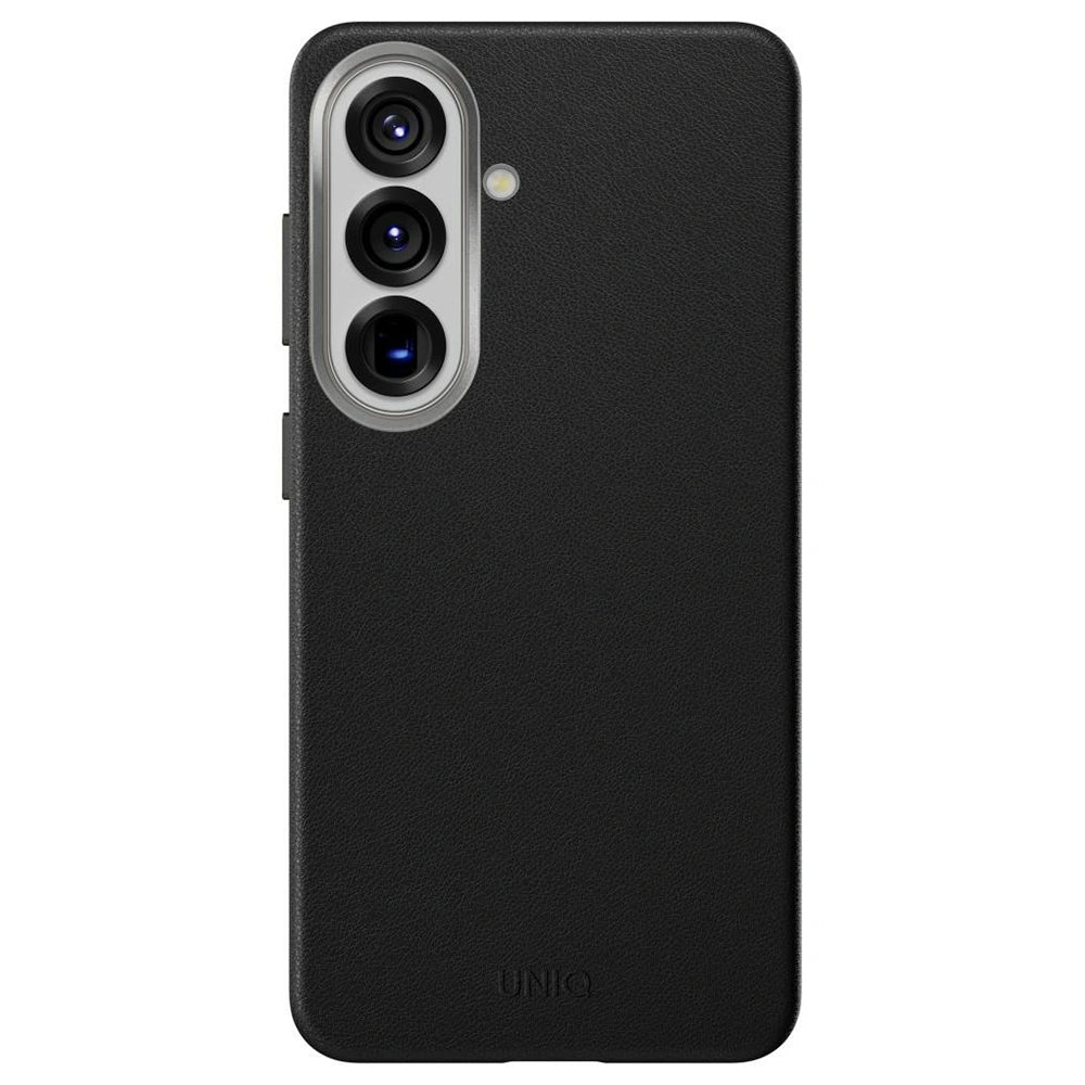 Custodia per Samsung Galaxy S26 S942, UNIQ, Lyden Leatherette, Nera