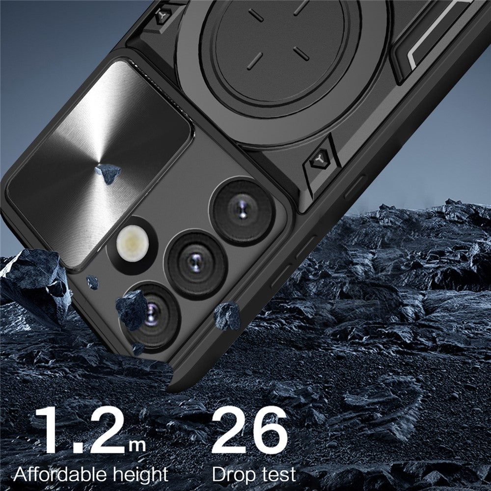Custodia per Samsung Galaxy S26 S942, Techsuit, CamGuard Pro, Nera