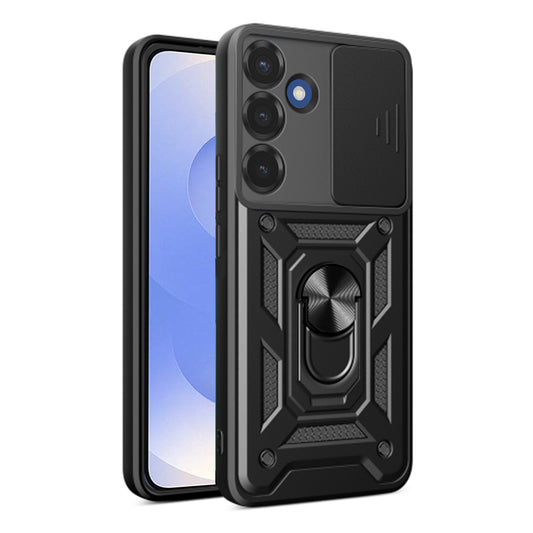 Custodia per Samsung Galaxy S26, Techsuit, CamShield, Nera