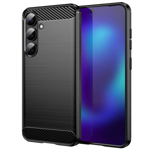 Custodia per Samsung Galaxy S26, Techsuit, Carbonio, Nera