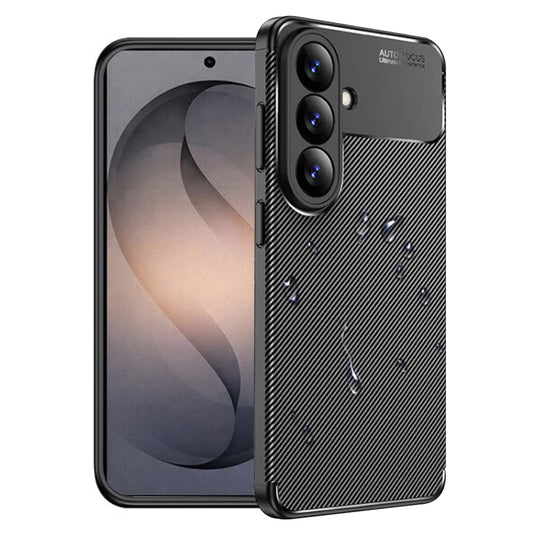 Hülle für Samsung Galaxy S26, Techsuit, CarbonFiber, Schwarz