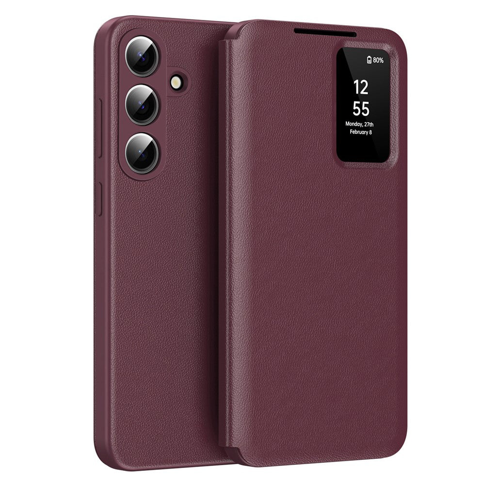 Custodia per Samsung Galaxy S26 S942, Techsuit, SmartView, Rossa