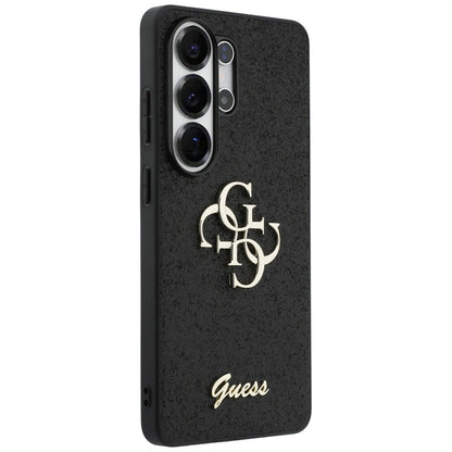 Custodia per Samsung Galaxy S26 Ultra S948, Guess, Fixed Glitter Big 4G Metal Frame, Nera