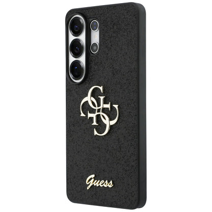 Custodia per Samsung Galaxy S26 Ultra S948, Guess, Fixed Glitter Big 4G Metal Frame, Nera