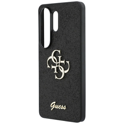 Custodia per Samsung Galaxy S26 Ultra S948, Guess, Fixed Glitter Big 4G Metal Frame, Nera