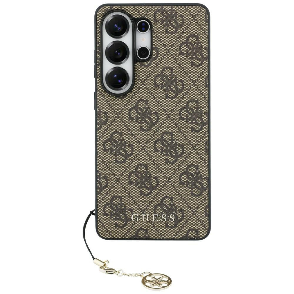 Custodia per Samsung Galaxy S26 Ultra S948, Guess, 4G Classic Logo Charm, Marrone