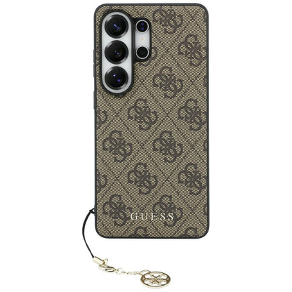 Custodia per Samsung Galaxy S26 Ultra S948, Guess, 4G Classic Logo Charm, Marrone