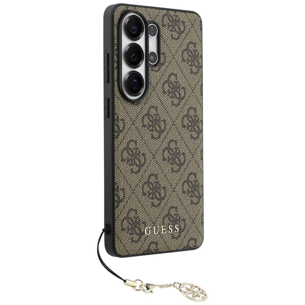 Custodia per Samsung Galaxy S26 Ultra S948, Guess, 4G Classic Logo Charm, Marrone