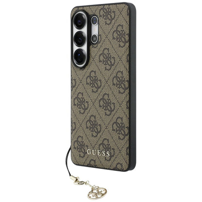 Custodia per Samsung Galaxy S26 Ultra S948, Guess, 4G Classic Logo Charm, Marrone
