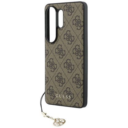 Custodia per Samsung Galaxy S26 Ultra S948, Guess, 4G Classic Logo Charm, Marrone