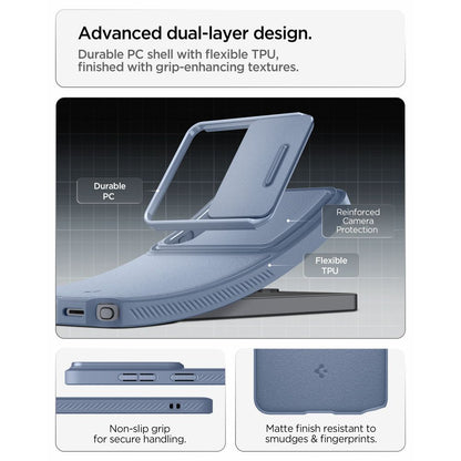 Étui pour Samsung Galaxy S26 Ultra S948, Spigen, Optik Armor, Bleu ACS11226