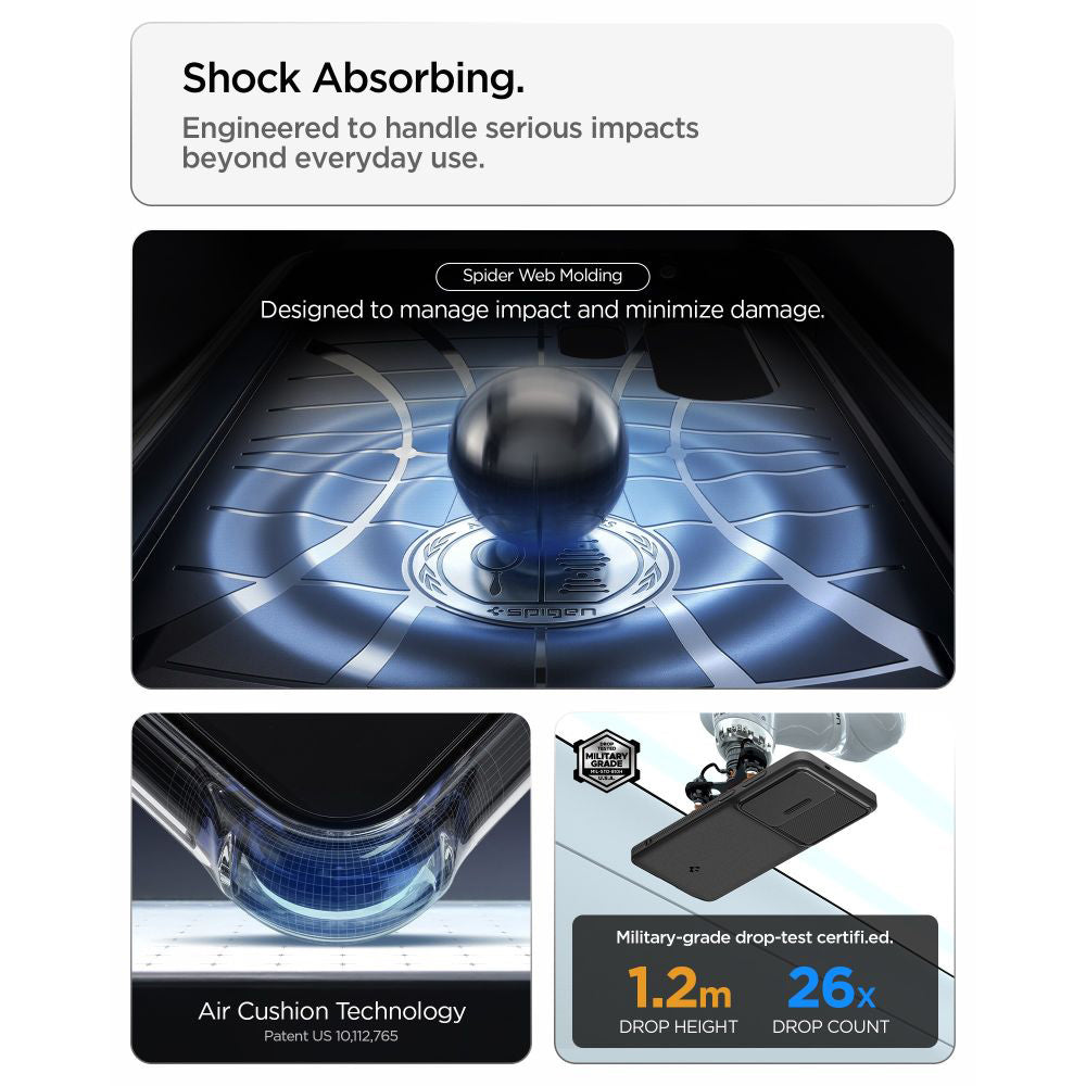 Hülle für Samsung Galaxy S26 Ultra S948, Spigen, Optik Armor, Schwarz ACS10687