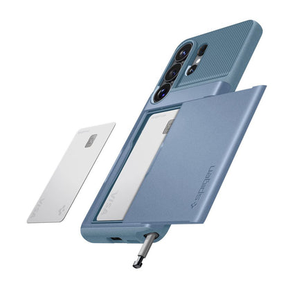 Hülle für Samsung Galaxy S26 Ultra S948, Spigen, Slim Armor CS, Blau ACS11225