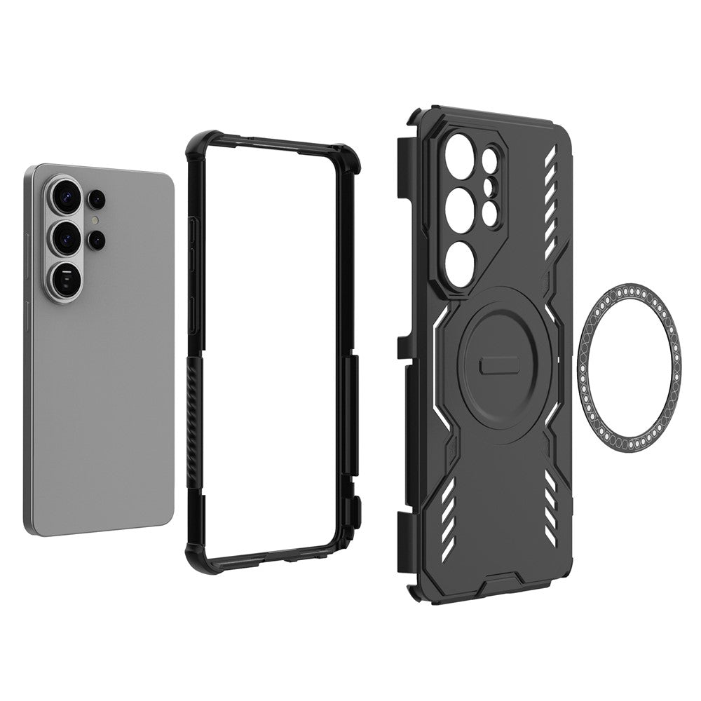 Étui MagSafe pour Samsung Galaxy S26 Ultra, Techsuit, ArmorMag, Bleu