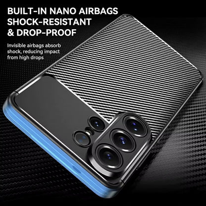 Custodia per Samsung Galaxy S26 Ultra S948, Techsuit, CarbonFiber, Nera