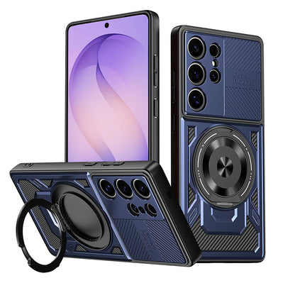 Custodia per Samsung Galaxy S26 Ultra S948, Techsuit, RuggedCam, Blu