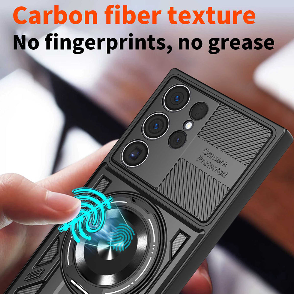 Custodia per Samsung Galaxy S26 Ultra S948, Techsuit, RuggedCam, Blu