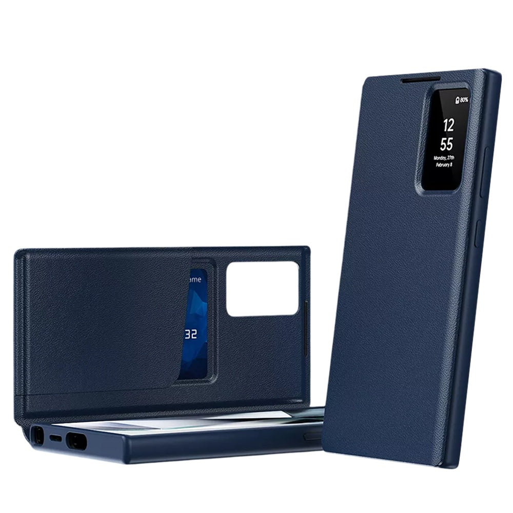 Hülle für Samsung Galaxy S26 Ultra S948, Techsuit, SmartView, Blau