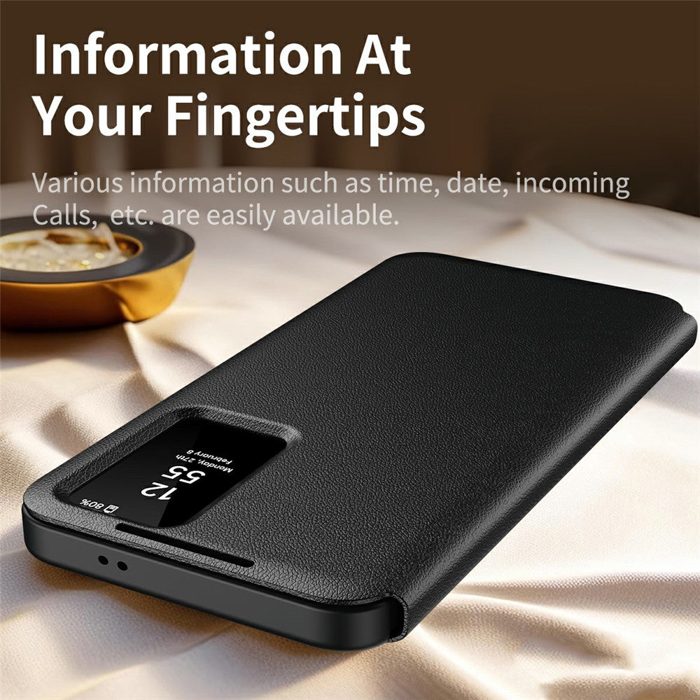 Hülle für Samsung Galaxy S26 Ultra S948, Techsuit, SmartView, Schwarz