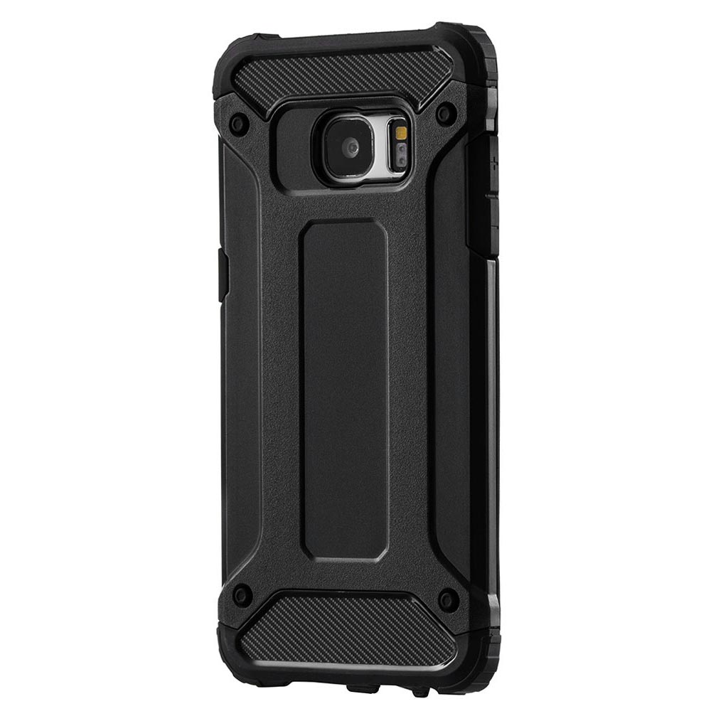 Custodia per Samsung Galaxy S7 edge G935, Techsuit, Hybrid Armor, Nera