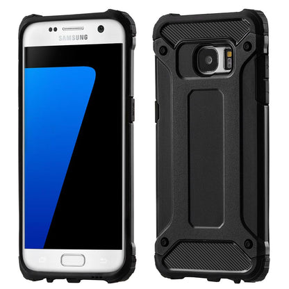Custodia per Samsung Galaxy S7 G930, Techsuit, Hybrid Armor, Nera