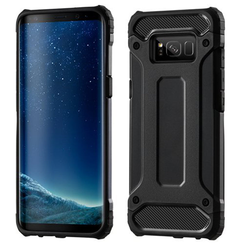 Custodia per Samsung Galaxy S8+ G955, Techsuit, Hybrid Armor, Nera
