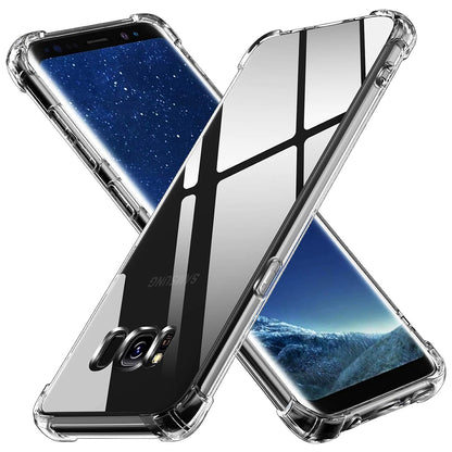 Custodia per Samsung Galaxy S8+ G955, Techsuit, Shockproof Clear, Trasparente