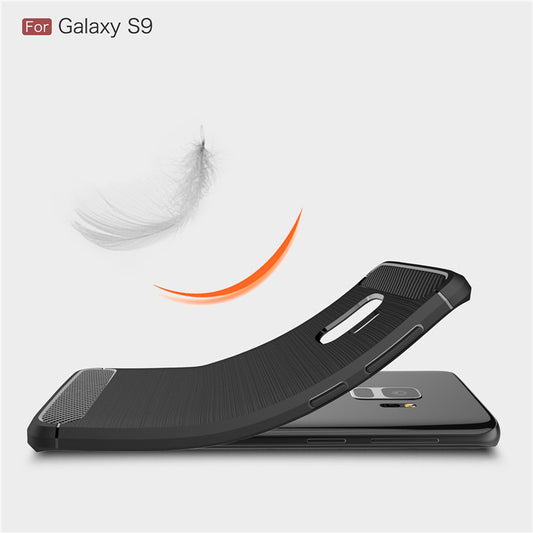 Coque pour Samsung Galaxy S9 G960, Techsuit, Carbone, Noire