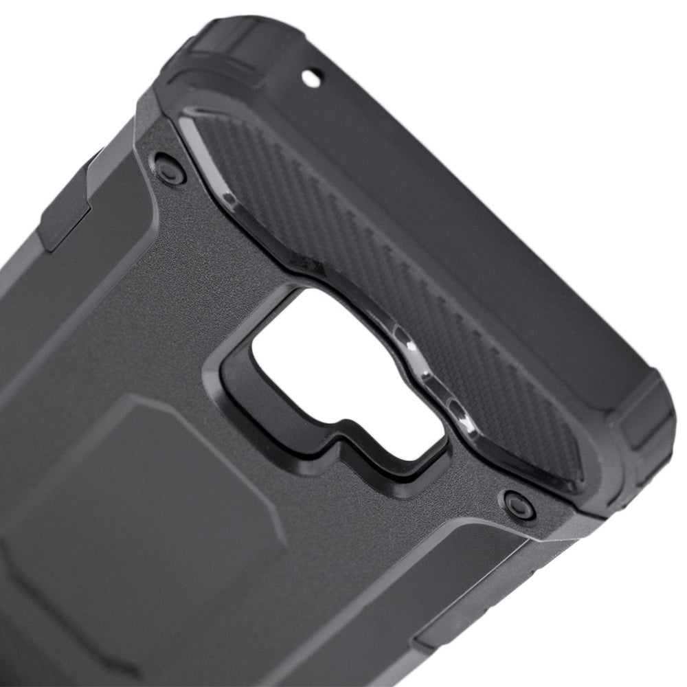 Custodia per Samsung Galaxy S9 G960, Techsuit, Hybrid Armor, Nera