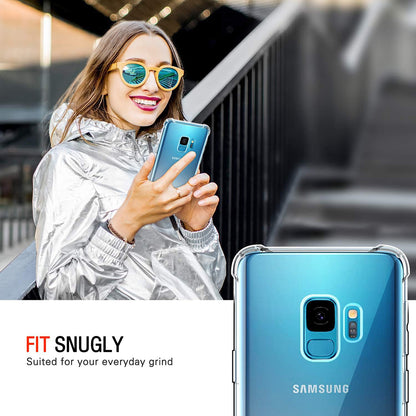Custodia per Samsung Galaxy S9 G960, Techsuit, Shockproof Clear, Trasparente
