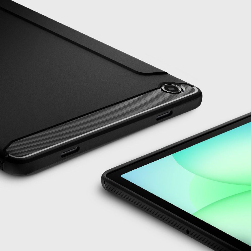 Hülle für Samsung Galaxy Tab A11+, Spigen, Rugged Armor, Mattschwarz