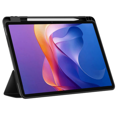 Custodia per Samsung Galaxy Tab A11+ / Tab A9+, Techsuit, Flex Trifold, Grigio