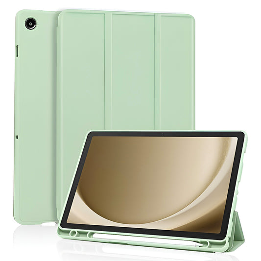 Hülle für Samsung Galaxy Tab A11+ / Tab A9+, Techsuit, Flex Trifold, Matcha Grün