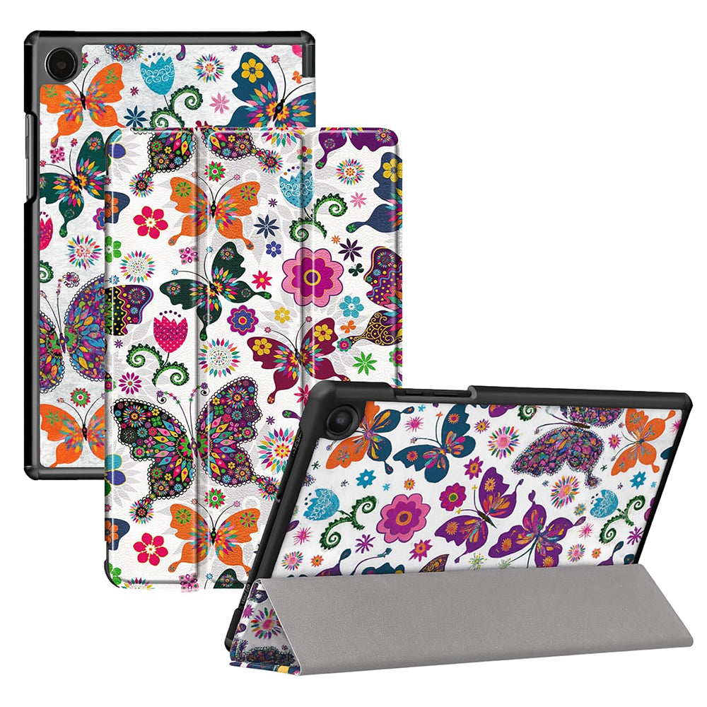 Custodia per Samsung Galaxy Tab A11+ / Tab A9+, Techsuit, FoldPro Butterfly, Multicolore