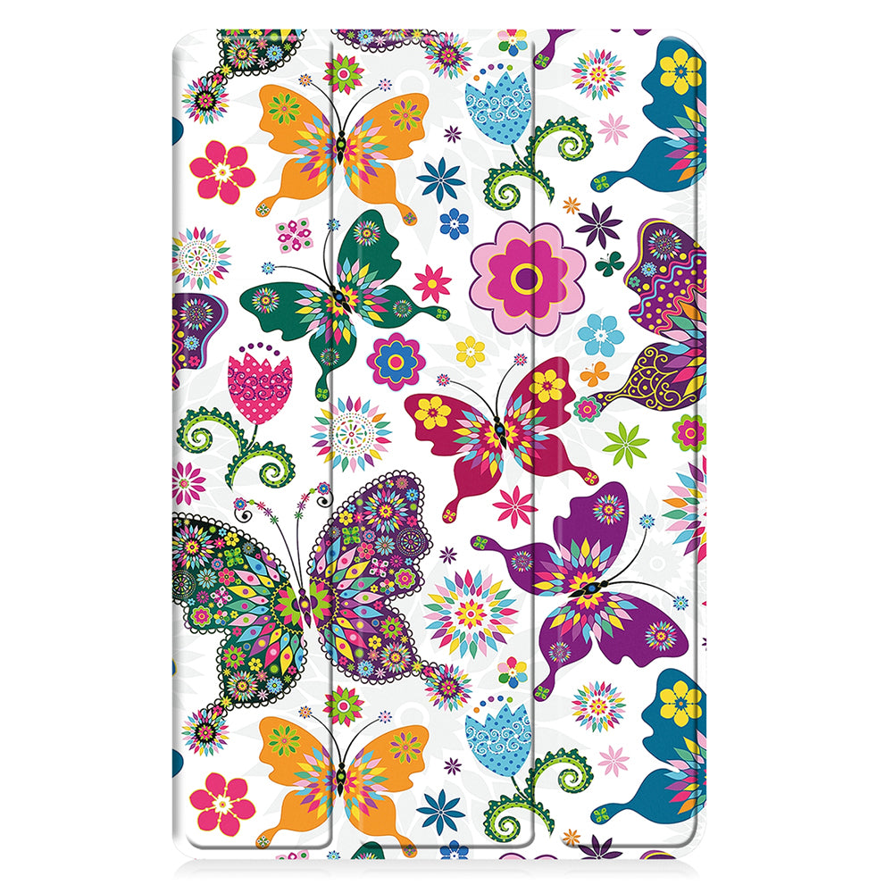 Custodia per Samsung Galaxy Tab A11+ / Tab A9+, Techsuit, FoldPro Butterfly, Multicolore