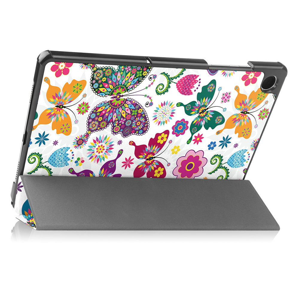 Custodia per Samsung Galaxy Tab A11+ / Tab A9+, Techsuit, FoldPro Butterfly, Multicolore