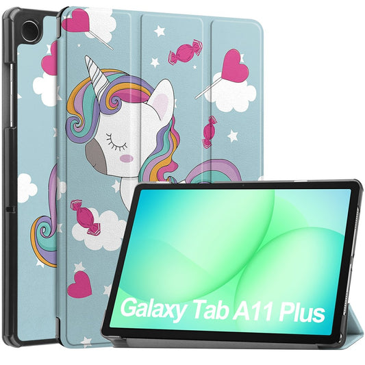 Case for Samsung Galaxy Tab A11+ / Tab A9+, Techsuit, FoldPro Unicorn, Multicolor