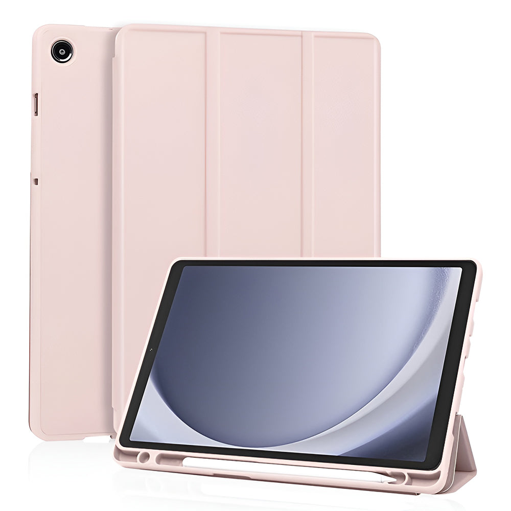 Étui pour Samsung Galaxy Tab A11 / Tab A9, Techsuit, Flex Trifold Nouveau Modèle, Rose