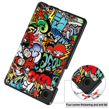 Custodia per Samsung Galaxy Tab A11 / Tab A9, Techsuit, FoldPro Urban, Multicolore