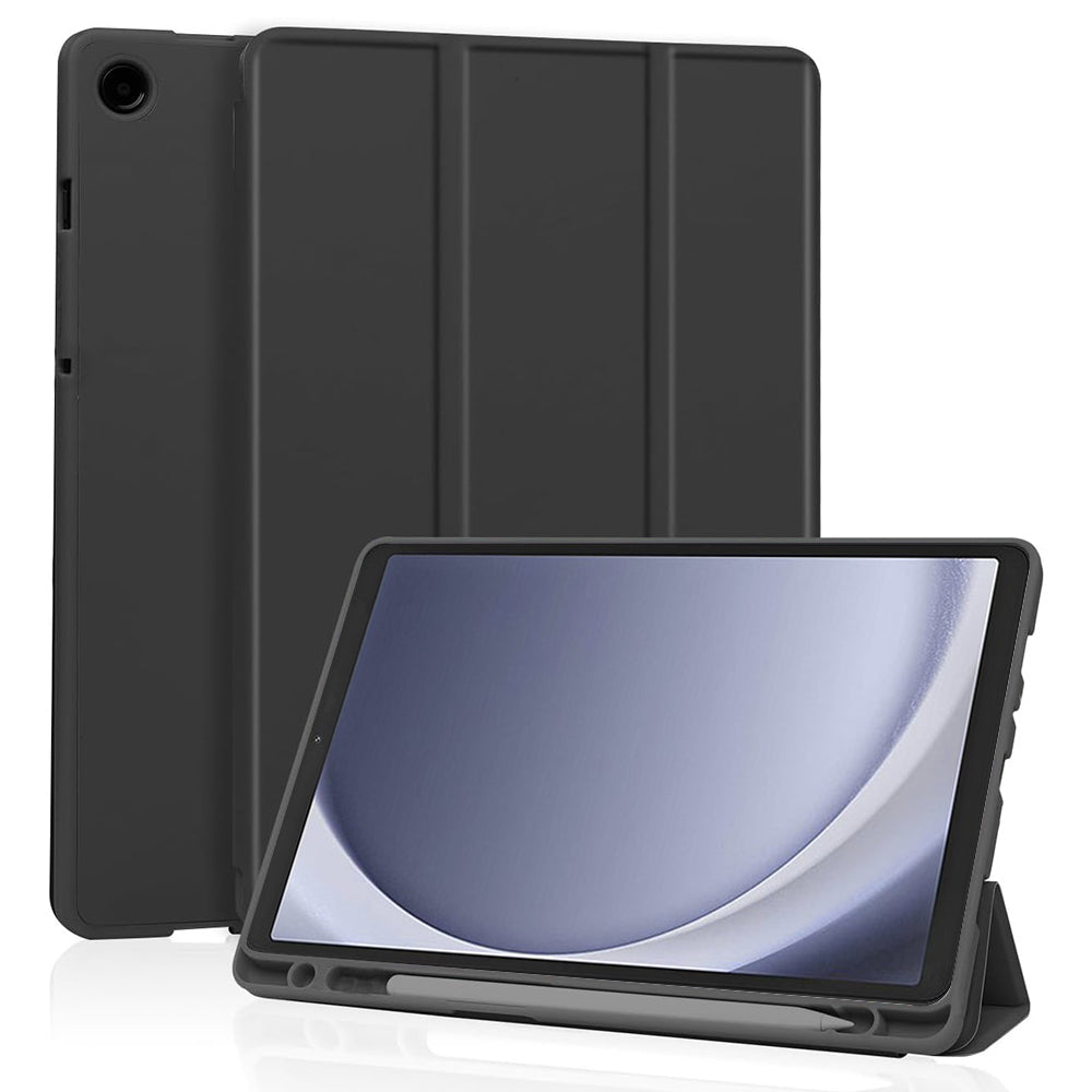 Custodia per Samsung Galaxy Tab A11 / Tab A9, Techsuit, Flex Trifold, Nera