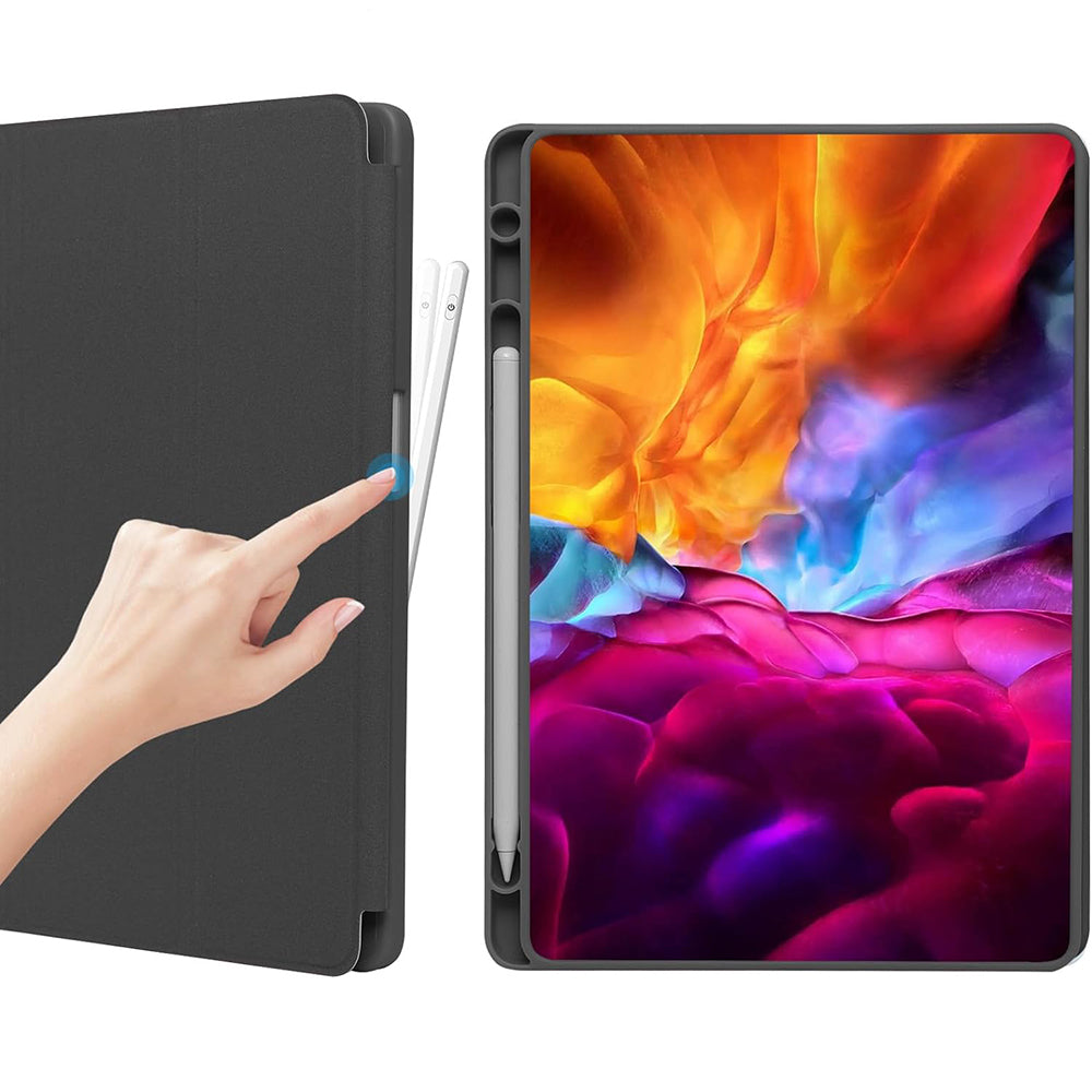 Custodia per Samsung Galaxy Tab A11 / Tab A9, Techsuit, Flex Trifold, Nera
