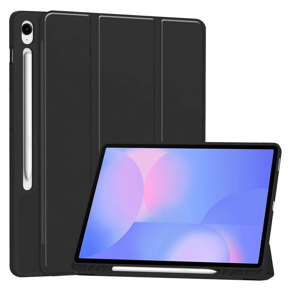 Custodia per Samsung Galaxy Tab S10 FE+, Techsuit, Flex Trifold, Nera