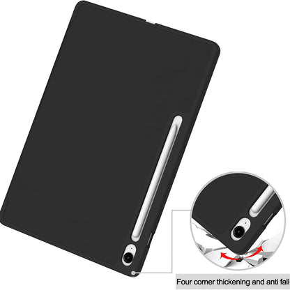 Custodia per Samsung Galaxy Tab S10 FE+, Techsuit, Flex Trifold, Nera