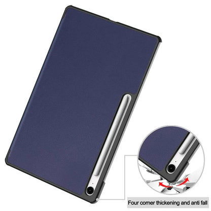 Custodia per Samsung Galaxy Tab S10 FE+, Techsuit, FoldPro, Blu