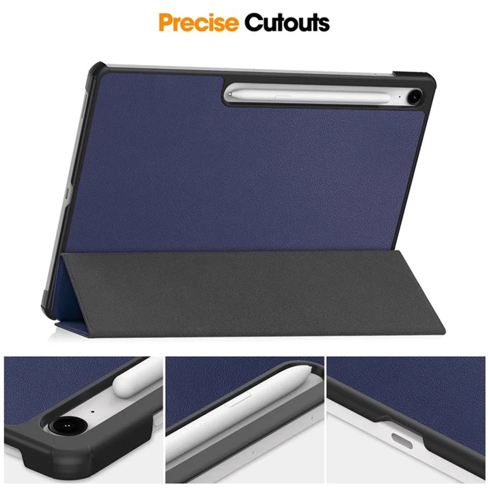 Custodia per Samsung Galaxy Tab S10 FE+, Techsuit, FoldPro, Blu