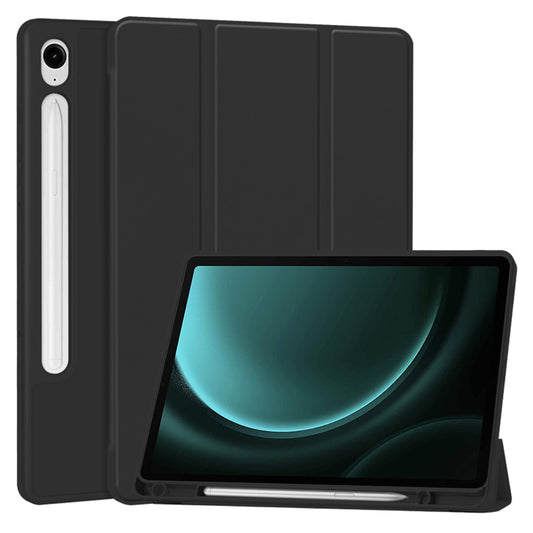 Custodia per Samsung Galaxy Tab S10 FE / Tab S9 FE, Techsuit, Flex Trifold, Nera