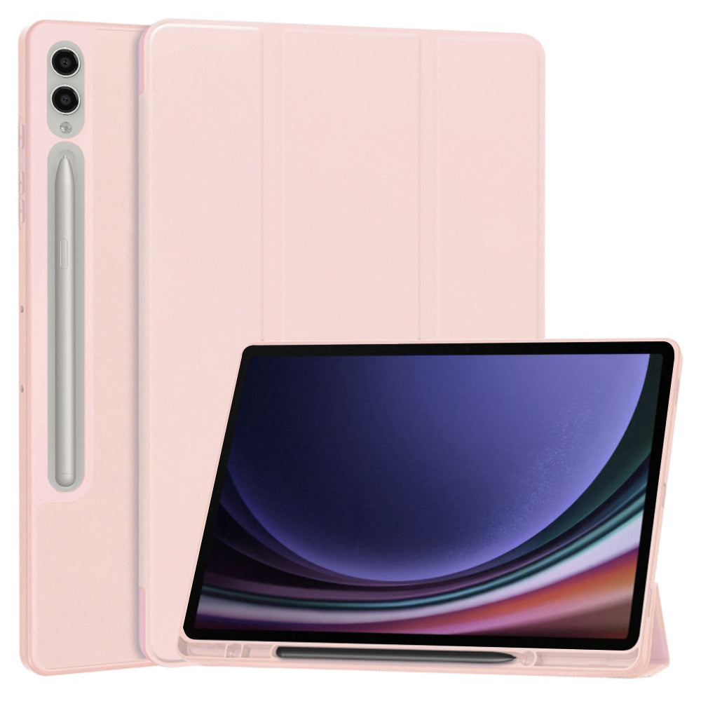 Housse pour Samsung Galaxy Tab S10+ / Tab S9+, Techsuit, Flex Trifold, Rose