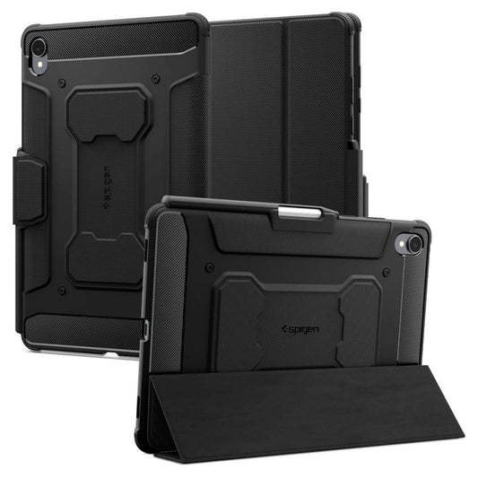 Hülle für Samsung Galaxy Tab S11, Spigen, Rugged Armor Pro, Schwarz ACS10149