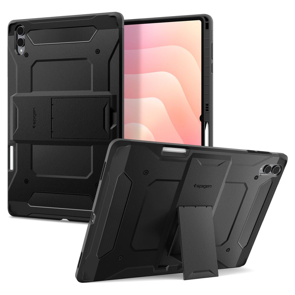 Étui pour Samsung Galaxy Tab S11 Ultra, Spigen, Tough Armor, Noir