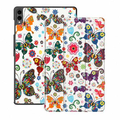 Coque pour Samsung Galaxy Tab S12 Ultra / Tab S11 Ultra, Techsuit, FoldPro Butterfly, Multicolore